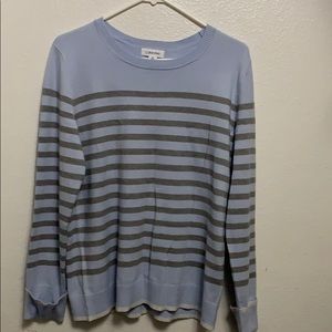 Blue silver sweater